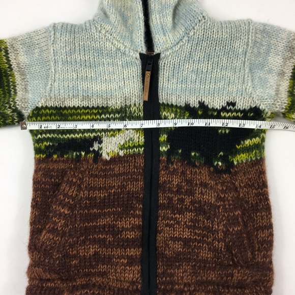 Kyber Elk in Rockies Zip Hooded Wool Sweater Coat - Picture 6 of 12